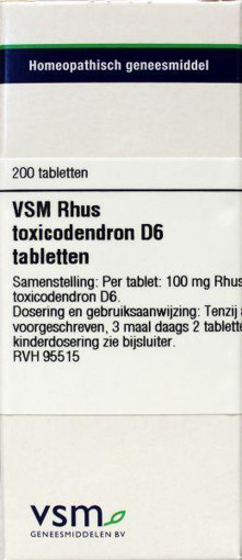 afbeelding van RHUS TOXICODENDRON D6