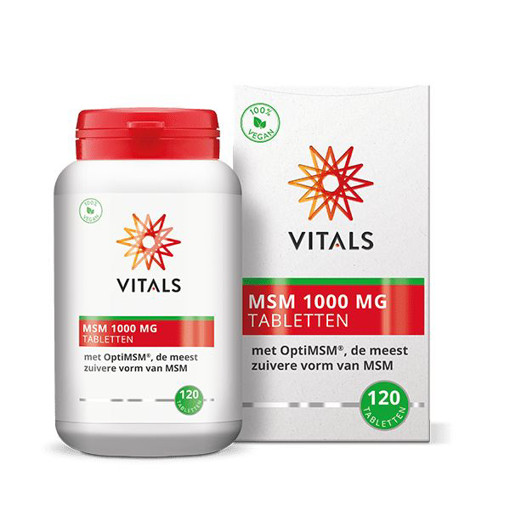 Vitals MSM zwavel 1000 mg 120 tabletten afbeelding