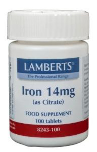 afbeelding van IJzer (iron) citraat 14 mg