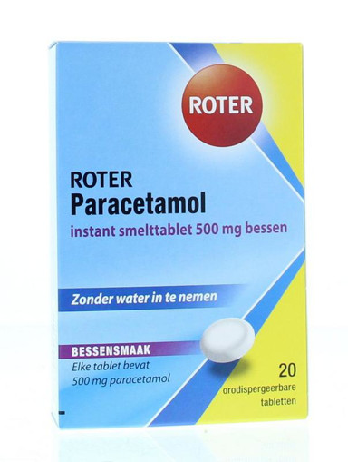 afbeelding van Paracetamol 500mg bessen