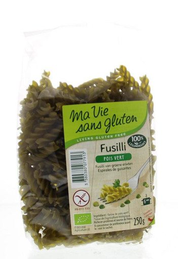 afbeelding van Fusilli van groene erwten