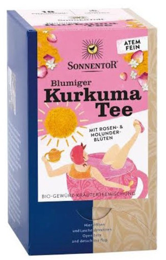 afbeelding van Bloemige kurkuma thee