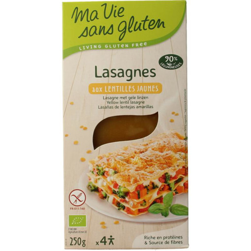 afbeelding van Lasagne gele linzen