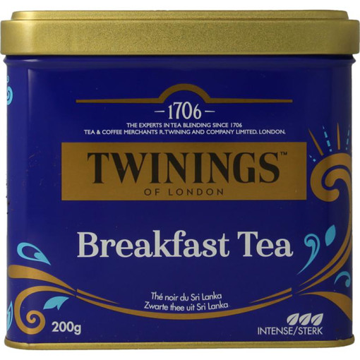 afbeelding van English breakfast tea blik