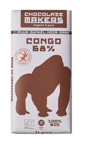 afbeelding van Gorilla bar 68% puur