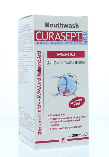 Pelmel hooi De waarheid vertellen Curasept Perio - 0,12% chloorhexidine - HA - PVP-VA 200ml kopen? | Bioflora  Health Products