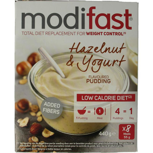 afbeelding van Pudding yoghurt hazelnoot 8 stuks