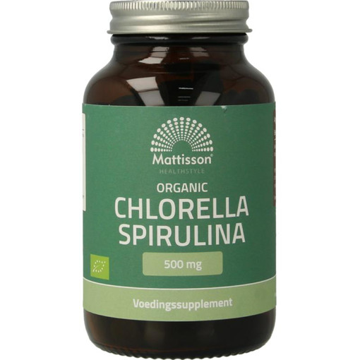 afbeelding van Organic chlorella spirulina 500 mg