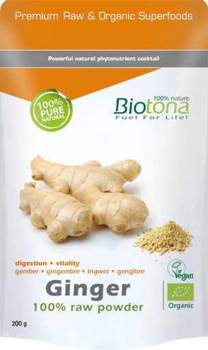 afbeelding van ginger raw powder