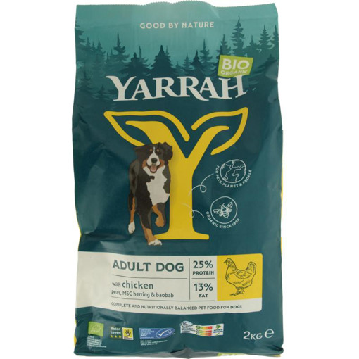 afbeelding van Organic dog dry food adult chicken bio