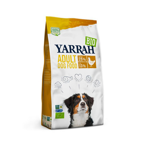 afbeelding van Organic dog dry food adult chicken bio