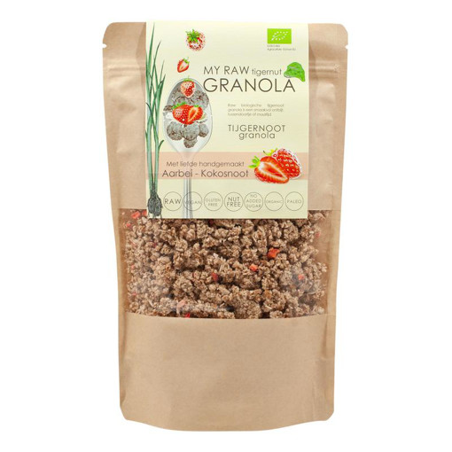 afbeelding van tijgernoot granola aard kokosn