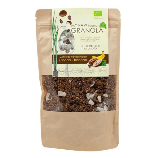 afbeelding van tijgernoot granola choc banaan