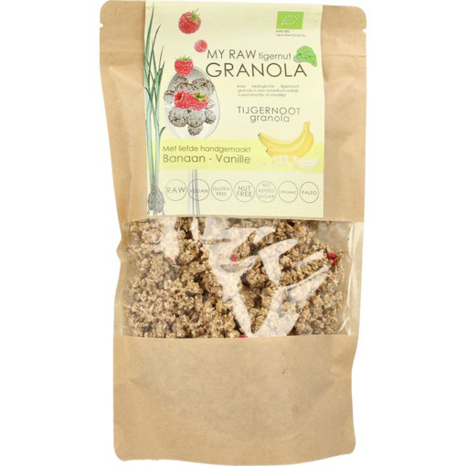 afbeelding van tijgernoot granola bana vanill