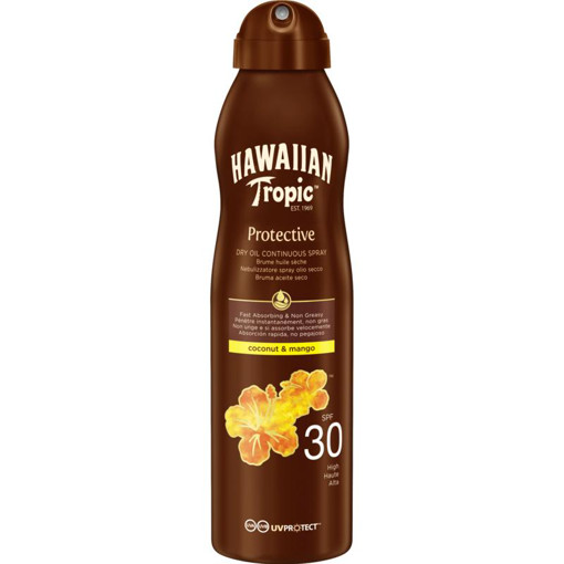 afbeelding van Hawaiian Tropic dry oil sp30