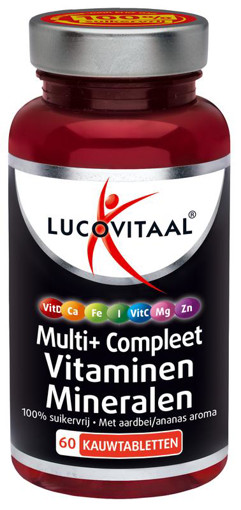 afbeelding van Multi vitaminen & mineralen kauwtablet