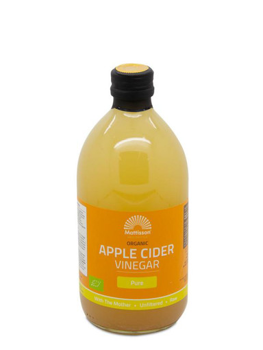 afbeelding van organic aplle cider vineg pure