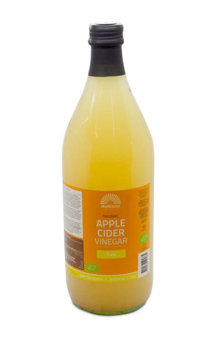 afbeelding van organic aplle cider vineg pure