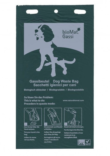 afbeelding van wastebag compost dog 20x36.7cm