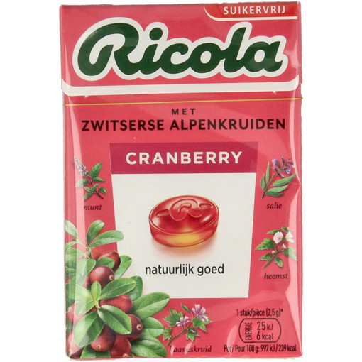 afbeelding van Ricola cranberry sv