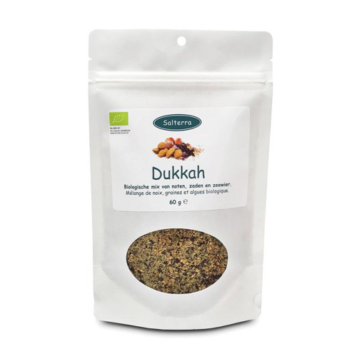 afbeelding van dukkah met zeewier