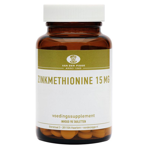 afbeelding van zinkmethionine 15mg Pigge