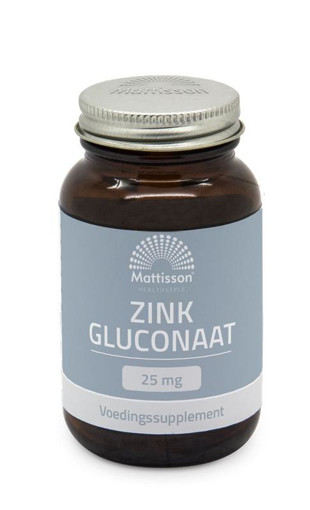 afbeelding van Zink gluconaat 25mg