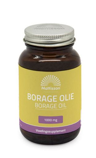 afbeelding van Borage olie met vitamine E & GLA 1000mg