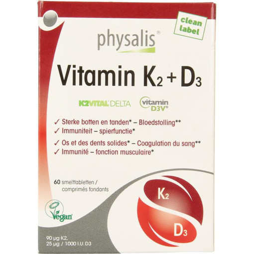 afbeelding van Physalis vitamine k2 + d3