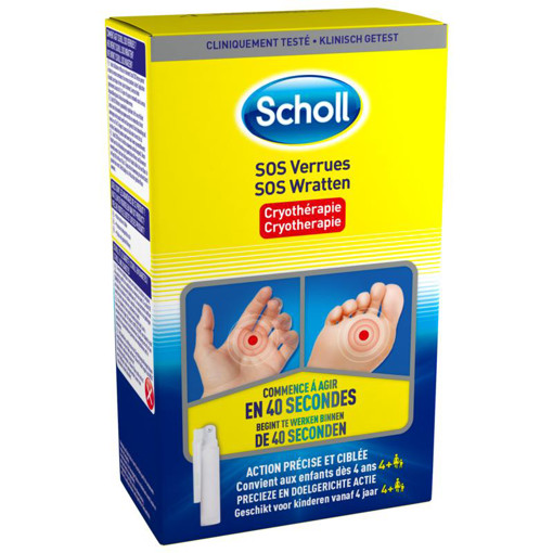 afbeelding van scholl sos wrattenspray