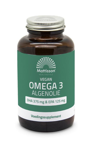 afbeelding van Omega 3 algenolie DHA 375 mg / EPA 125 mg vegan