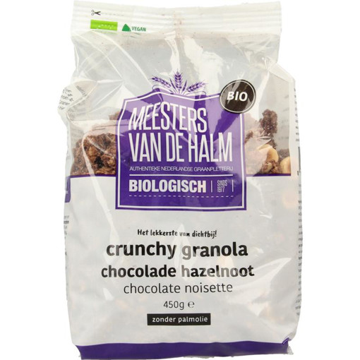 afbeelding van De Halm granola choco/hazelnoo