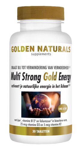 Golden Naturals Multi Strong Gold Energy 30 tabletten afbeelding