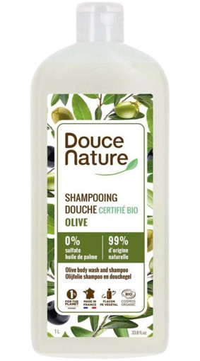 afbeelding van douchegel&shampoo olijf bio