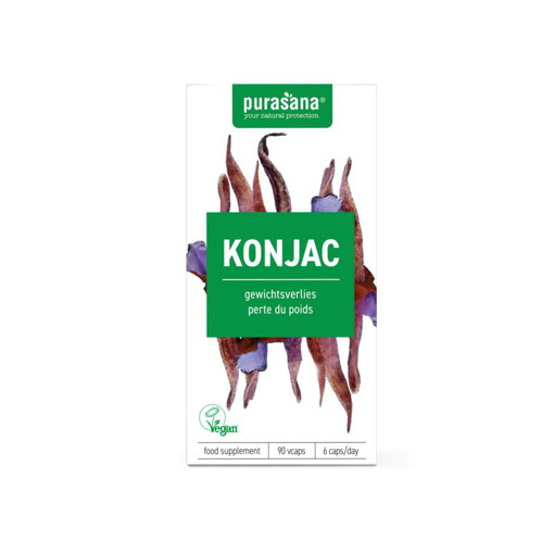 afbeelding van konjac extract 530mg Purasana