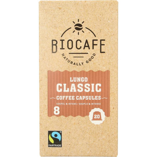 afbeelding van Biocafe lungo capsules