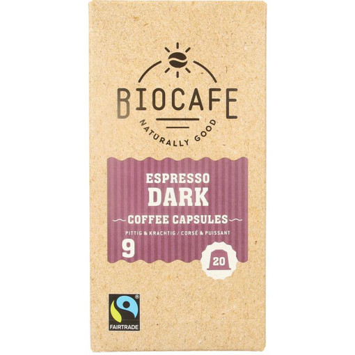 afbeelding van Biocafe espresso capsules