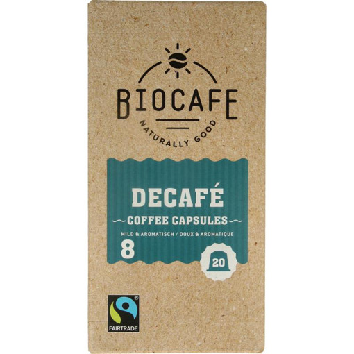 afbeelding van Biocafe decafe capsules