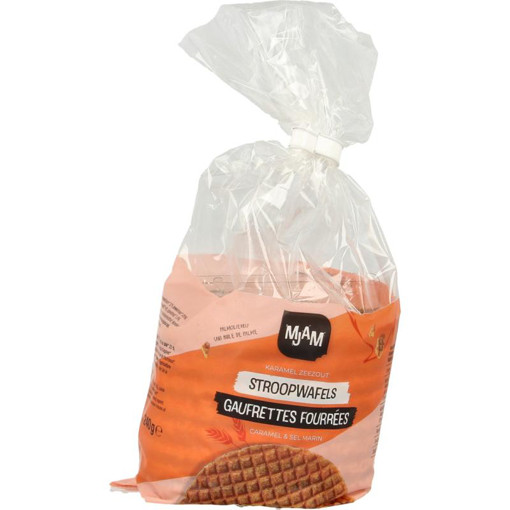 afbeelding van Stroopwafel karamel zeezout bio