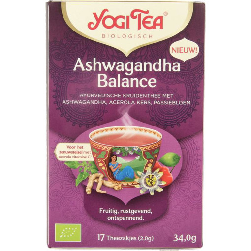 afbeelding van Yogi Tea ashwagandha balance