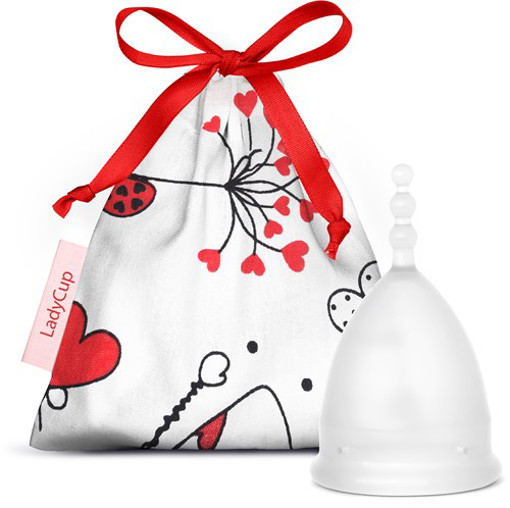 afbeelding van menstruatie cup pure love s