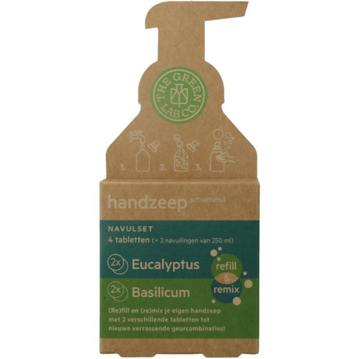 afbeelding van Handzeep navulset eucalyptus & basilicum