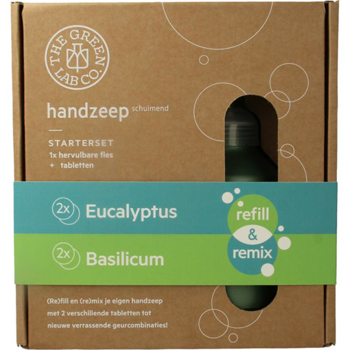 afbeelding van Handzeep premium starterset eucalyptus & basilicum