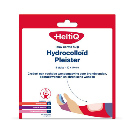 afbeelding van Heltiq hydrocoll pleis 10x10cm