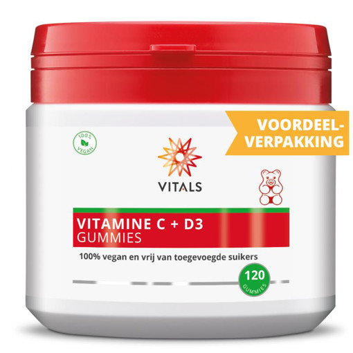 afbeelding van vit c + d3 gummies