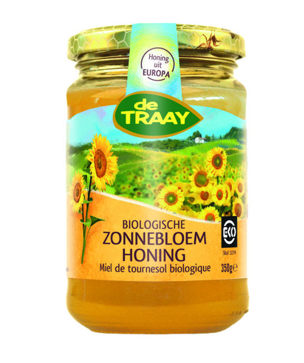 afbeelding van zonnebloem honing creme bio