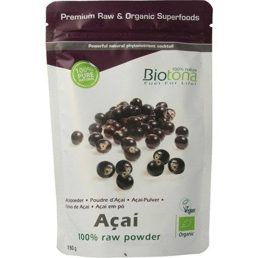 afbeelding van acai raw powder bio
