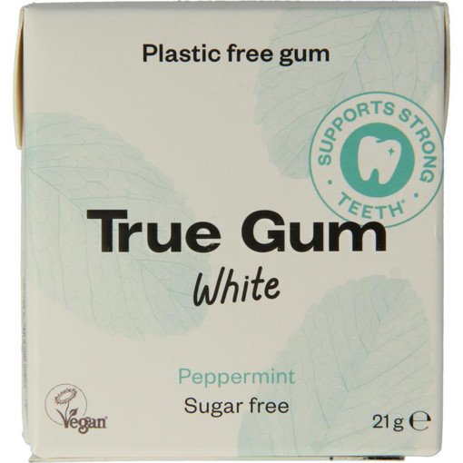 afbeelding van True Gum white peppermint sv