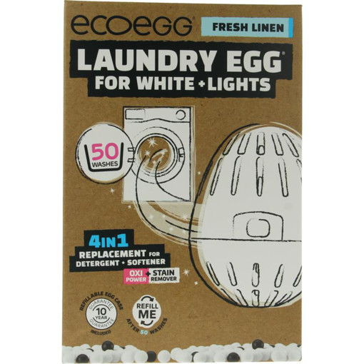 afbeelding van Laundry egg fresh linnen