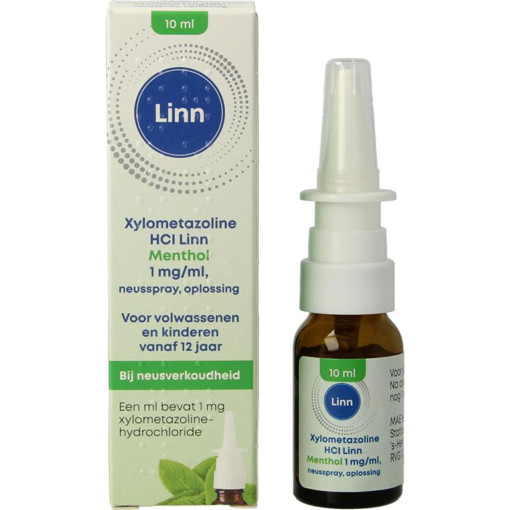 afbeelding van neusspray xylom/mentol 1mg uad